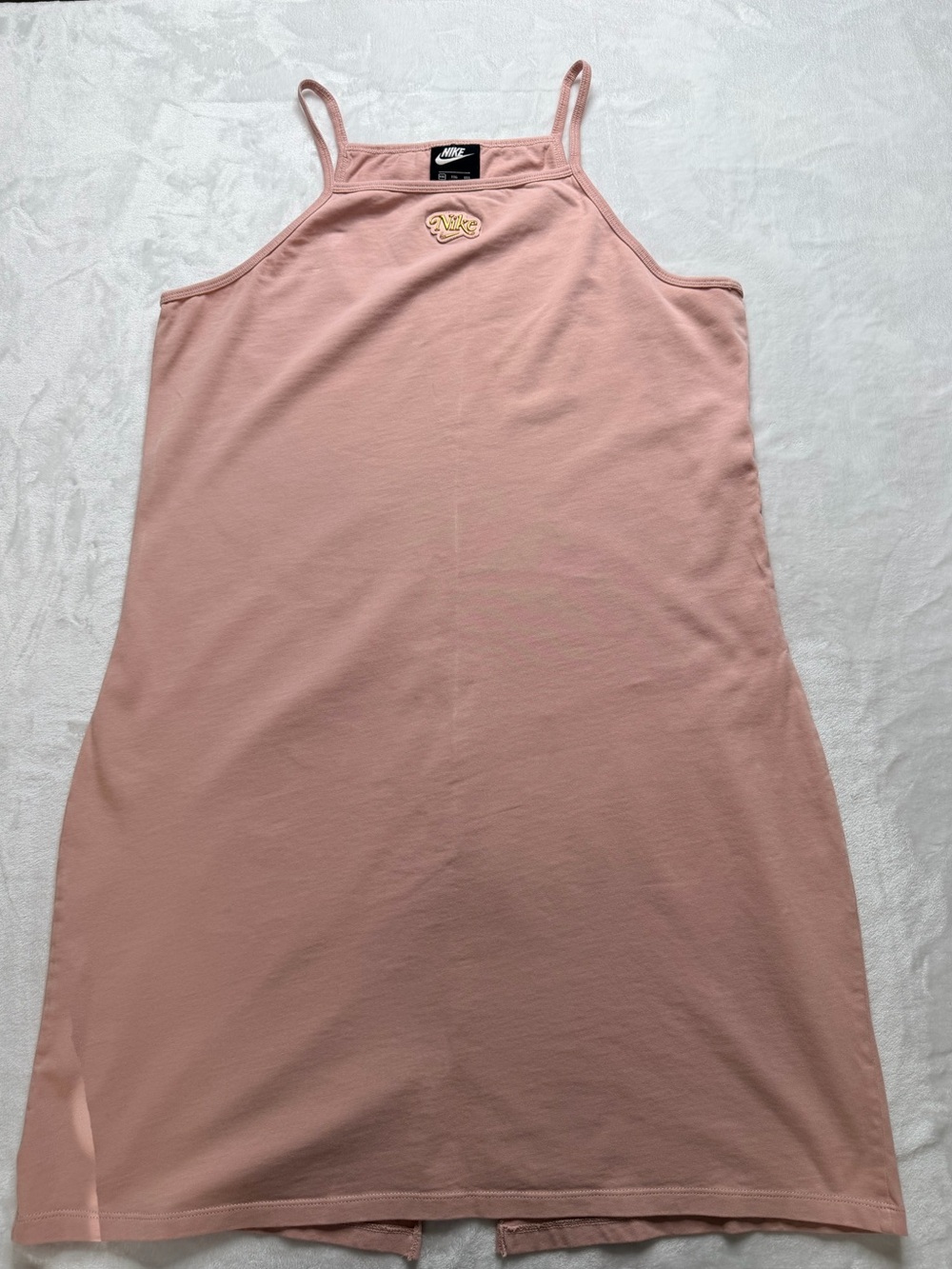 Nike Blush Pink Spaghetti-Strap Mini Dress